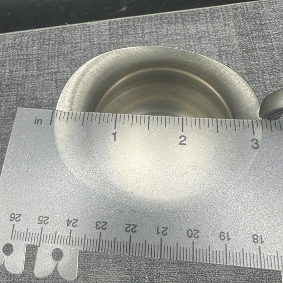 Vintage Empire Pewter Creamer & Sugar Bowl Marked Old Mark USA Primitive - Picture 13 of 16